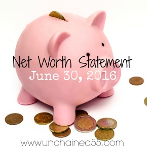Net Worth Statement – June 30, 2016